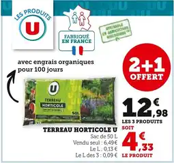 Super U U Terreau horticole offre