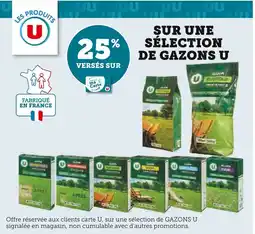 Super U U Sur une sélection de gazons offre