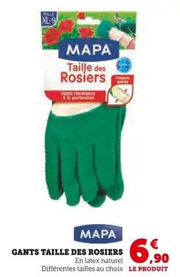 Super U MAPA Gants taille des rosiers offre