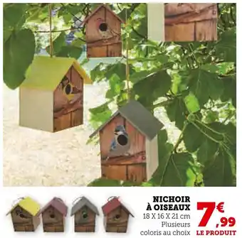 Super U Nichoir à oiseaux offre