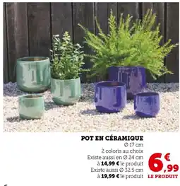 Super U Pot en céramique offre