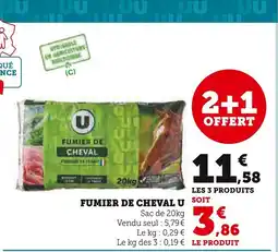 Super U U Fumier de cheval offre