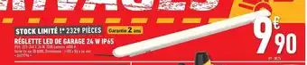 Brico Cash Réglette Led De Garage 24 W Ip 65 offre