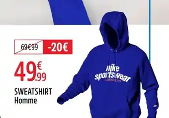 Intersport Sweatshirt homme offre