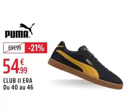 Intersport PUMA Club ii era du 40 au 46 offre