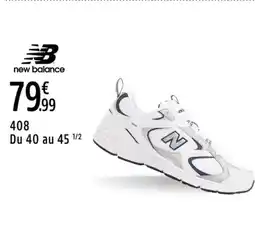 Intersport NEW BALANCE 408 du 40 au 45 offre