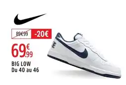 Intersport NIKE Big low du 40 au 46 offre