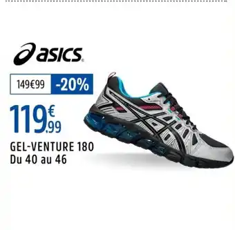 Intersport ASICS Gel-venture 180 du 40 au 46 offre