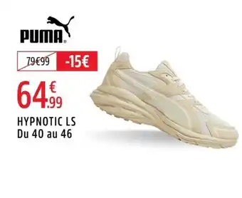 Intersport PUMA Hypnotic ls du 40 au 46 offre