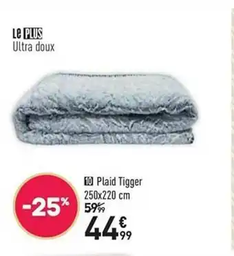 Conforama Plaid Tigger 250 X 220 Cm offre