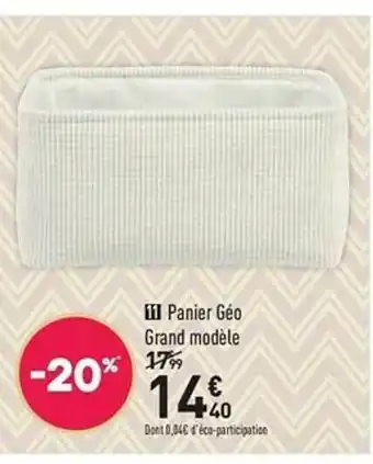 Conforama Panier Géo Grand Modèle offre