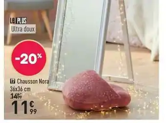 Conforama Chausson Nora 36 X 36 Cm offre