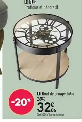 Conforama Bout De Canapé Julia offre