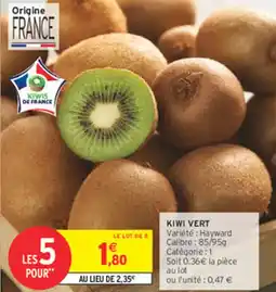 Intermarché Express Kiwi vert offre