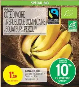 Intermarché Express Banane bio offre