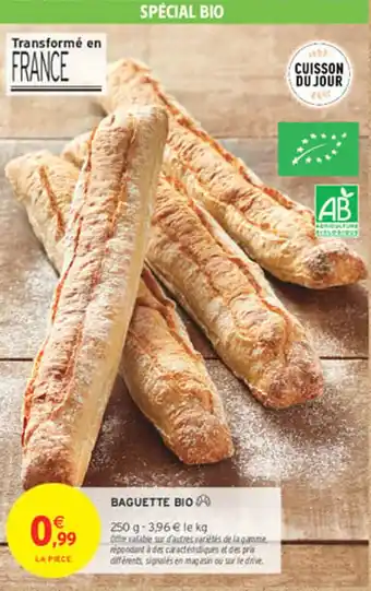 Intermarché Express Baguette bio offre