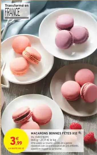 Intermarché Express Macarons bonnes fêtes x12 offre