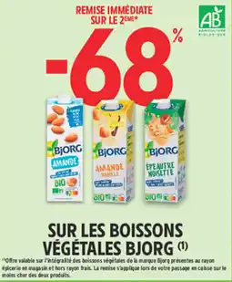 Intermarché Express BJORG Sur les boissons végétales offre