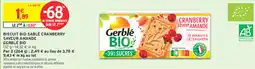 Intermarché Express GERBLÉ BIO Biscuit bio sablé cranberry saveur amande offre