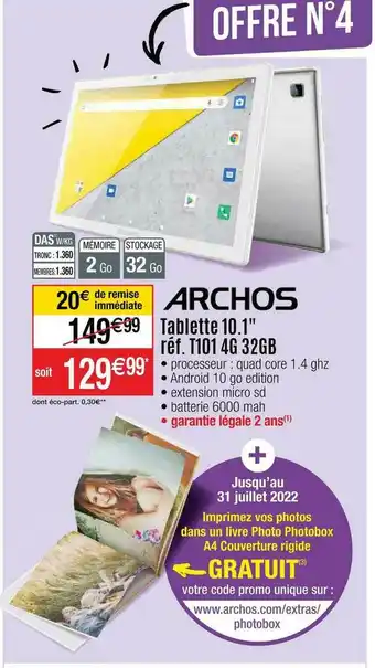 Cora x Carrefour Tablette 10.1 offre