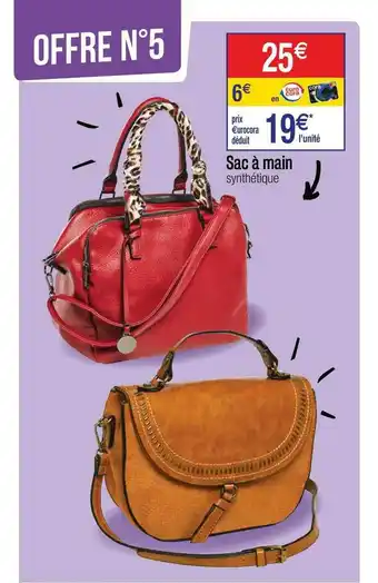 Cora x Carrefour Sac à Main offre