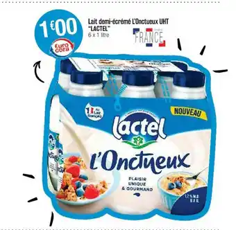 Cora x Carrefour Lait Demi-écrémé L'onctueux Uht offre