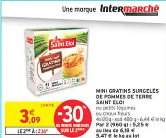 Intermarché Express SAINT ELOI Mini gratins surgelés de pommes de terre offre