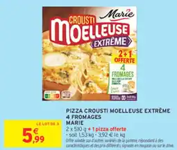 Intermarché Express MARIE Pizza crousti moelleuse extreme 4 fromages offre