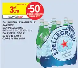 Intermarché Express SAN PELLEGRINO Eau minerale naturelle gazeuse offre