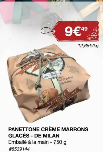 Costco Panettone Crème Marrons Glacés - De Milan offre