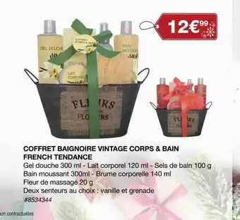 Costco Coffret Baignoire Vintage Corps & Bain French Tendance offre