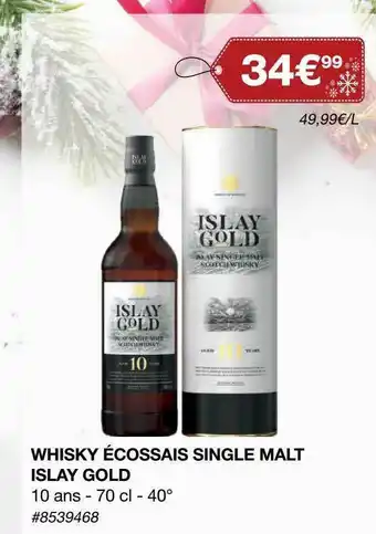 Costco Whisky écossais Single Malt Islay Gold offre
