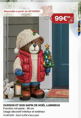 Costco Ourson Et Son Sapin De Noël Lumineux offre
