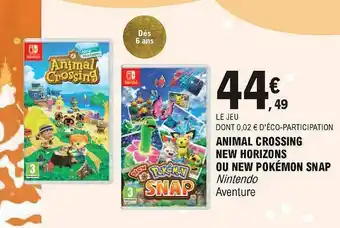 Animal Crossing New Horizons Ou New Pokémon Snap