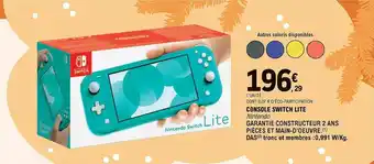 E.Leclerc Console Switch Lit Nintendo offre