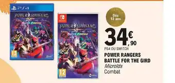E.Leclerc Power Rangers Battle For The Gird Microïds offre