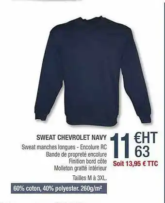 Sweat Chevrolet Navy