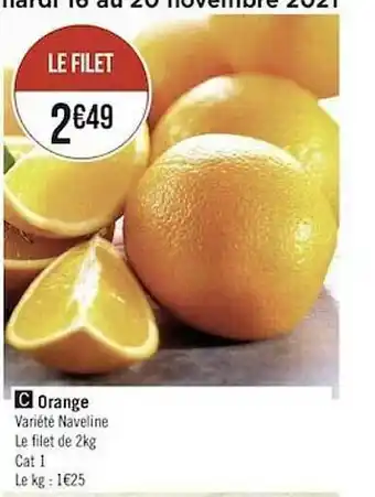 Géant Casino Orange Naveline offre
