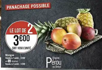 Géant Casino Mangue Ou Ananas offre