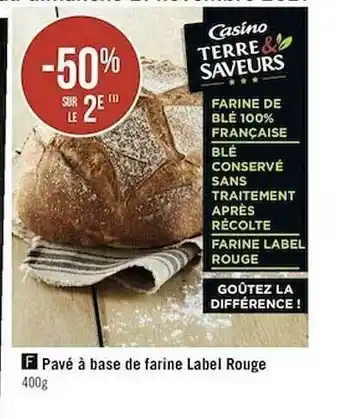 Géant Casino Pavé à Base De Farine Label Rouge offre