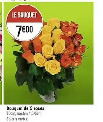 Bouquet De 9 Roses