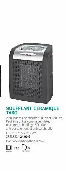 Soufflant Céramique Tako