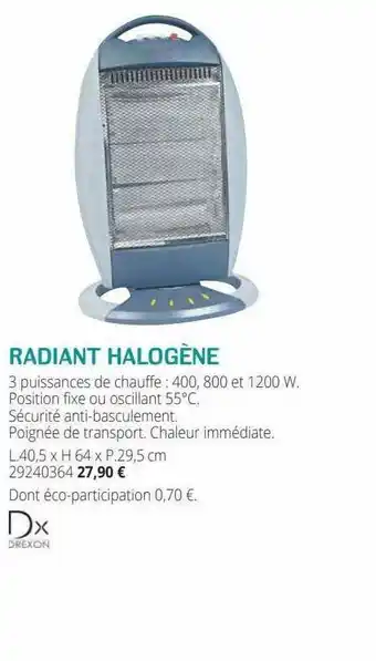 Radiant Halogène