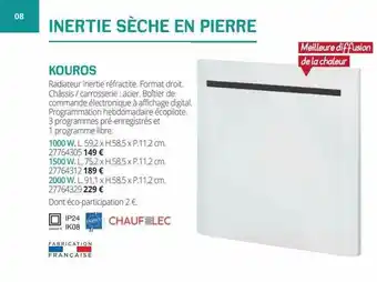 Radiateur Inertie Sèche En Pierre Kouros