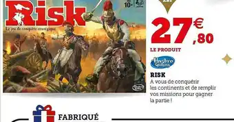 Hyper U Hasbro Gaming Risk offre