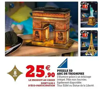 Puzzle 3d Arc De Triomphe