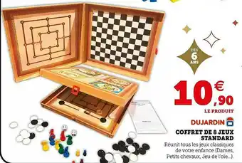 Hyper U Dujardin Coffret De 8 Jeux Standard offre