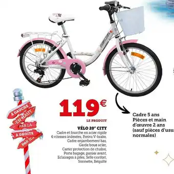 Hyper U Vélo 20 offre