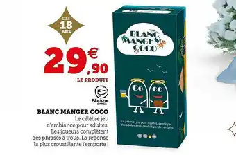 Hyper U Blanc Manger Coco offre
