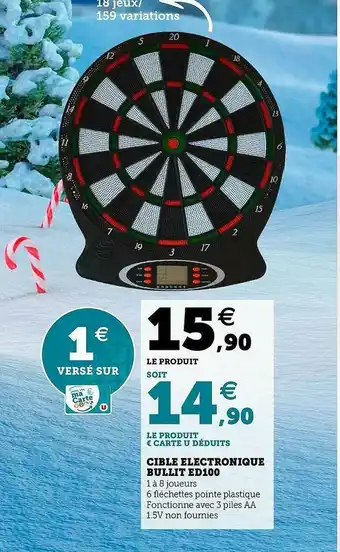 Hyper U Cible électronique Bullit Ed100 offre